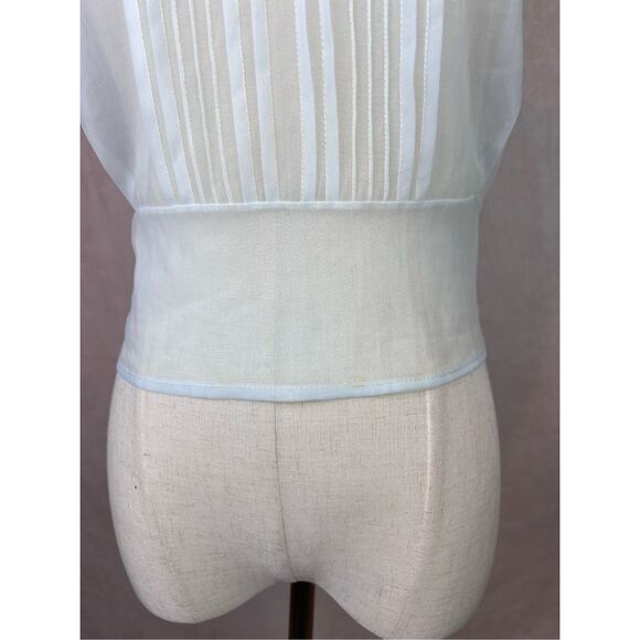 Vintage 1940s 1950s Sheer Top Karyl Lee Baby Blue - Picture 6 of 7